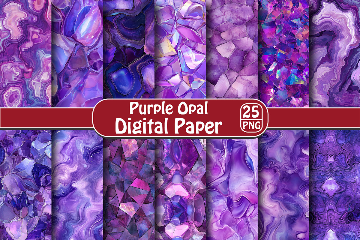 Purple Opal Pattern, an Illustration by DreamPrint404 (Photo 1 of 5)
