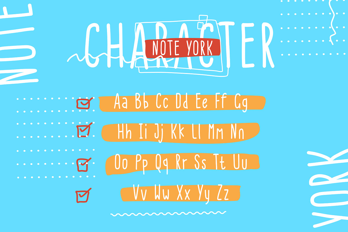 Note York A Handwritten Display Font