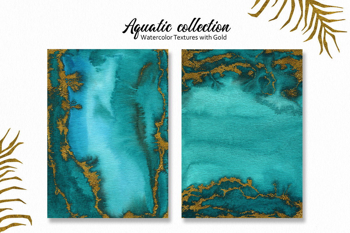 Aquatic Watercolor Textures, a Texture Graphic by Marmoris.Arts (Photo 3 of 12)