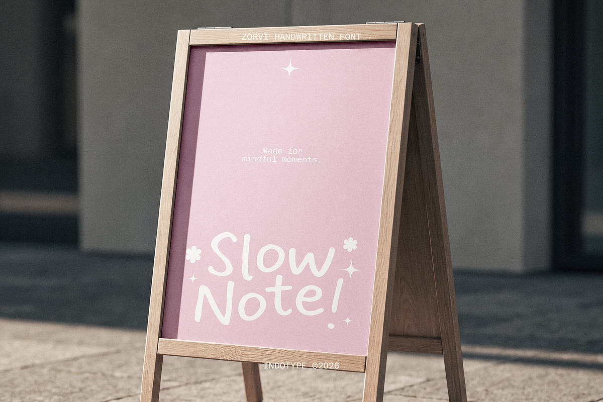 Zorvi - Playful Hand-drawn Font, a Handwritten Font by Indotype Foundry (Photo 10 of 10)