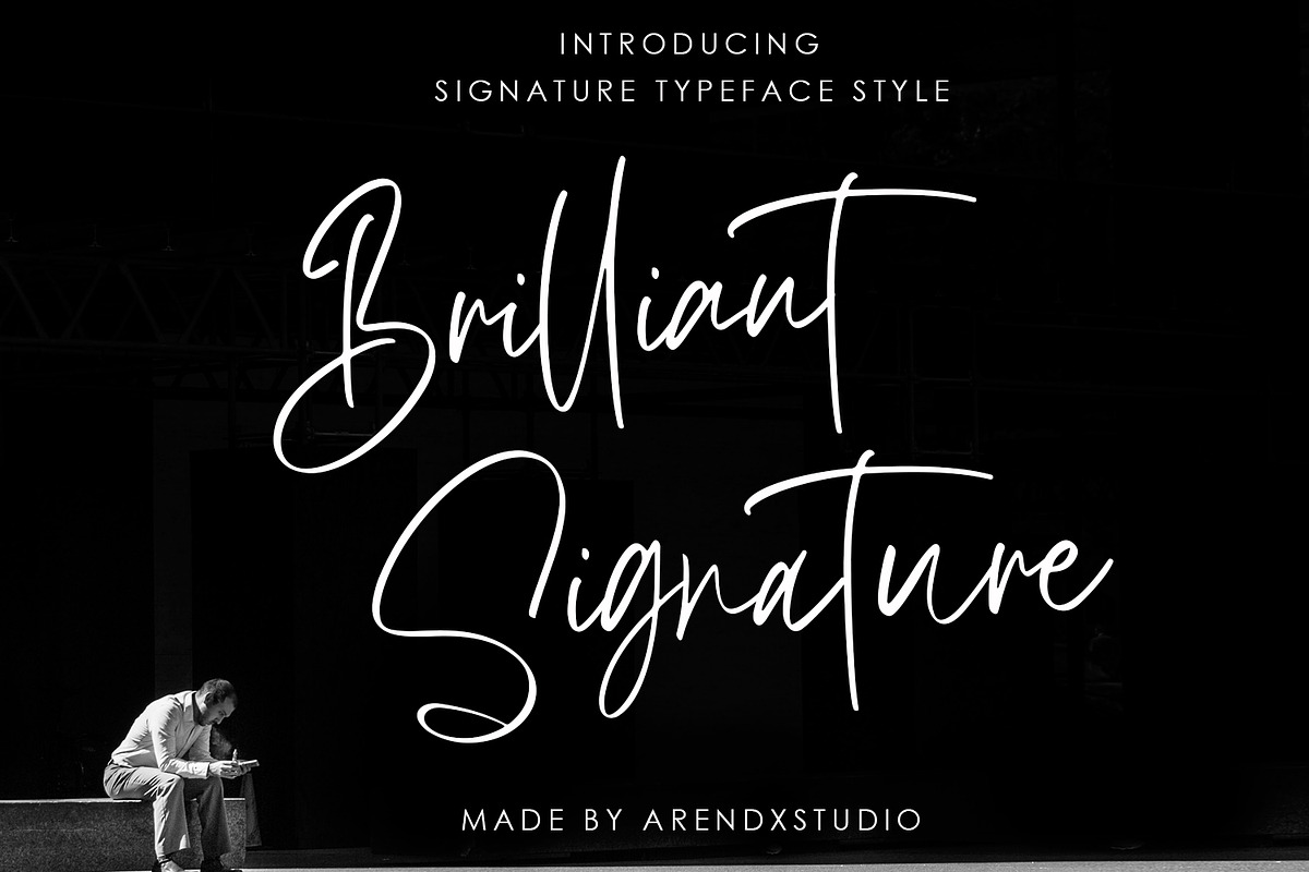 Brilliant Signature - Logotype Font