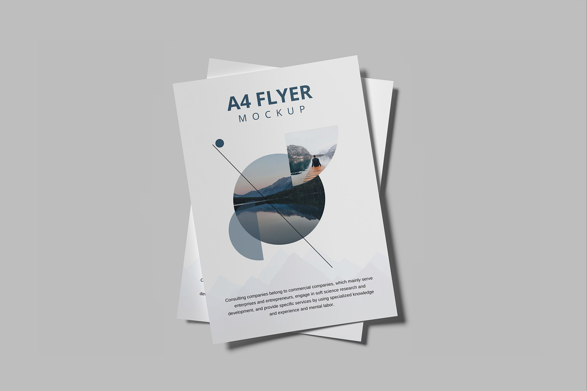 A4 Flyer Mockup, a Print Template by mahremdesign (Photo 2 of 12)