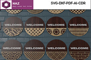 Laser Cut Welcome Sign Bundle 288, a Graphic by AtacanDigital (Thumbnail 2 of 6)