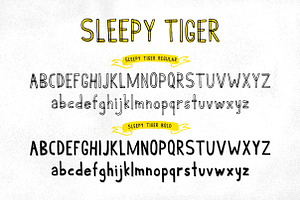 Sleepy Tiger - Font Duo