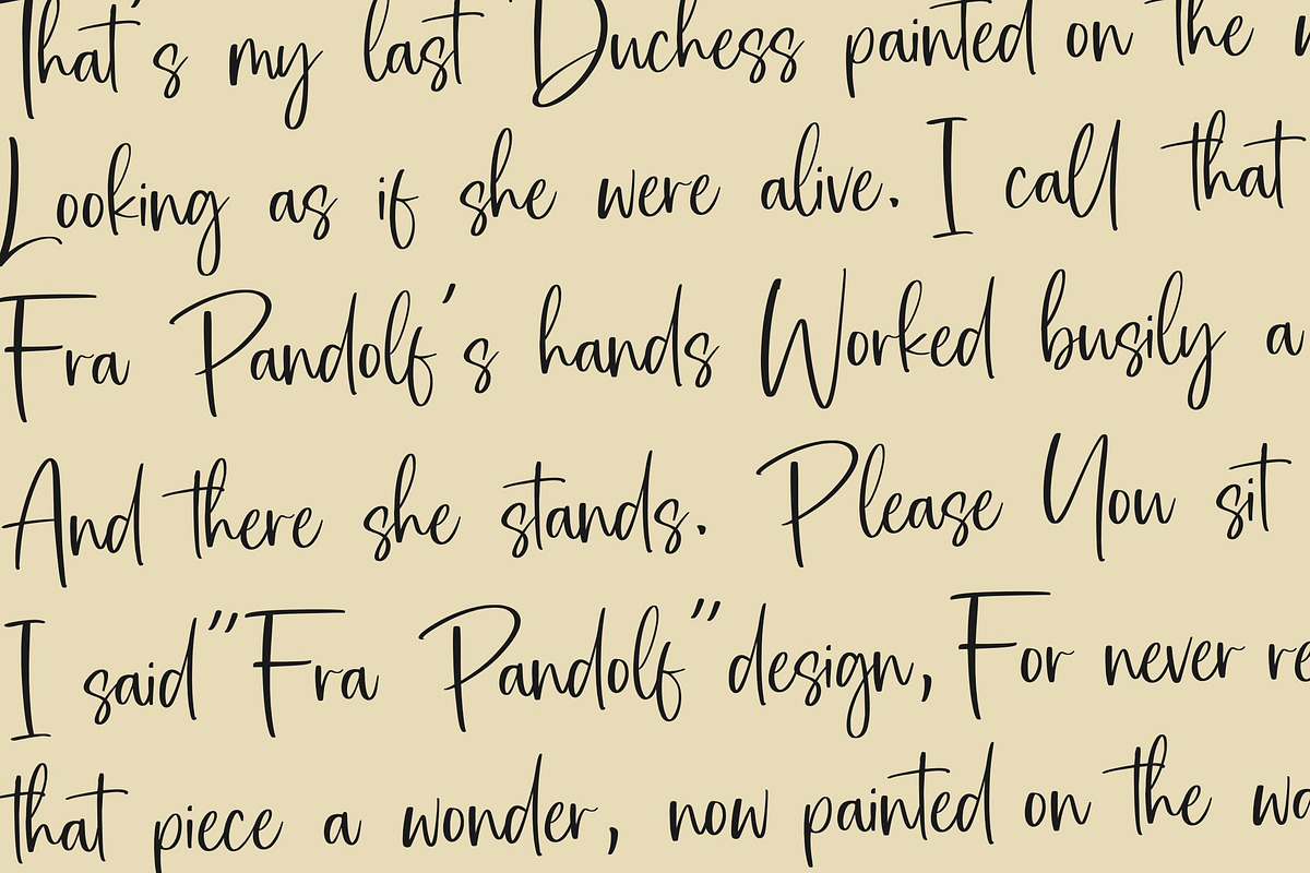 Bartes Malaga - Modern Calligraphy, a Script Font by Balpirick Studio (Photo 5 of 7)