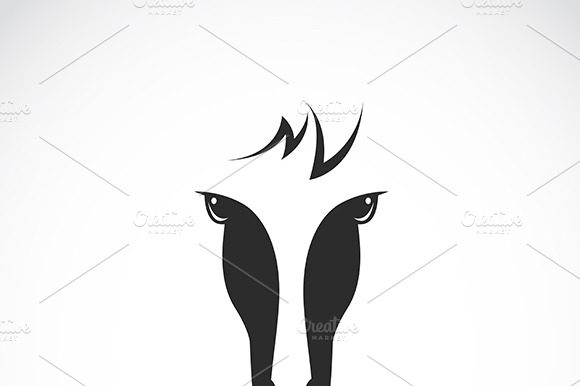 Vector Image Of An Horse Face