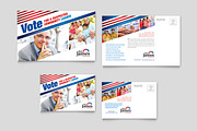 Political Campaign Postcard Template, a Card Template by StockLayouts (Thumbnail 2 of 2)