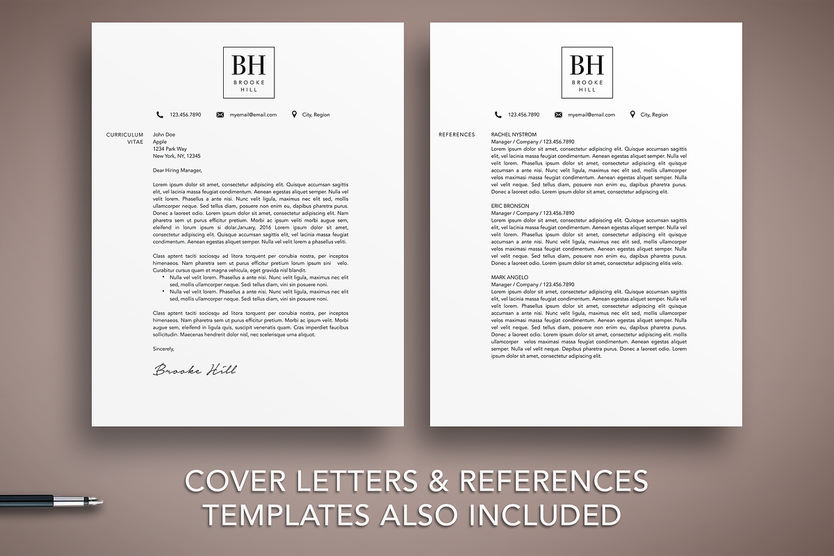 Professional Word Resume CV Template, a Resume Template by The Creative Resume (Photo 4 of 8)