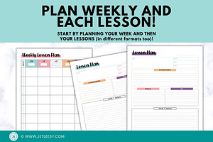 Teachers Lesson Plan Template Bundle