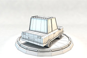 Cartoon Family Car Low Poly 3D Model, a Cars & Vehicle 3D Model by Low Poly Lab (Thumbnail 5 of 5)