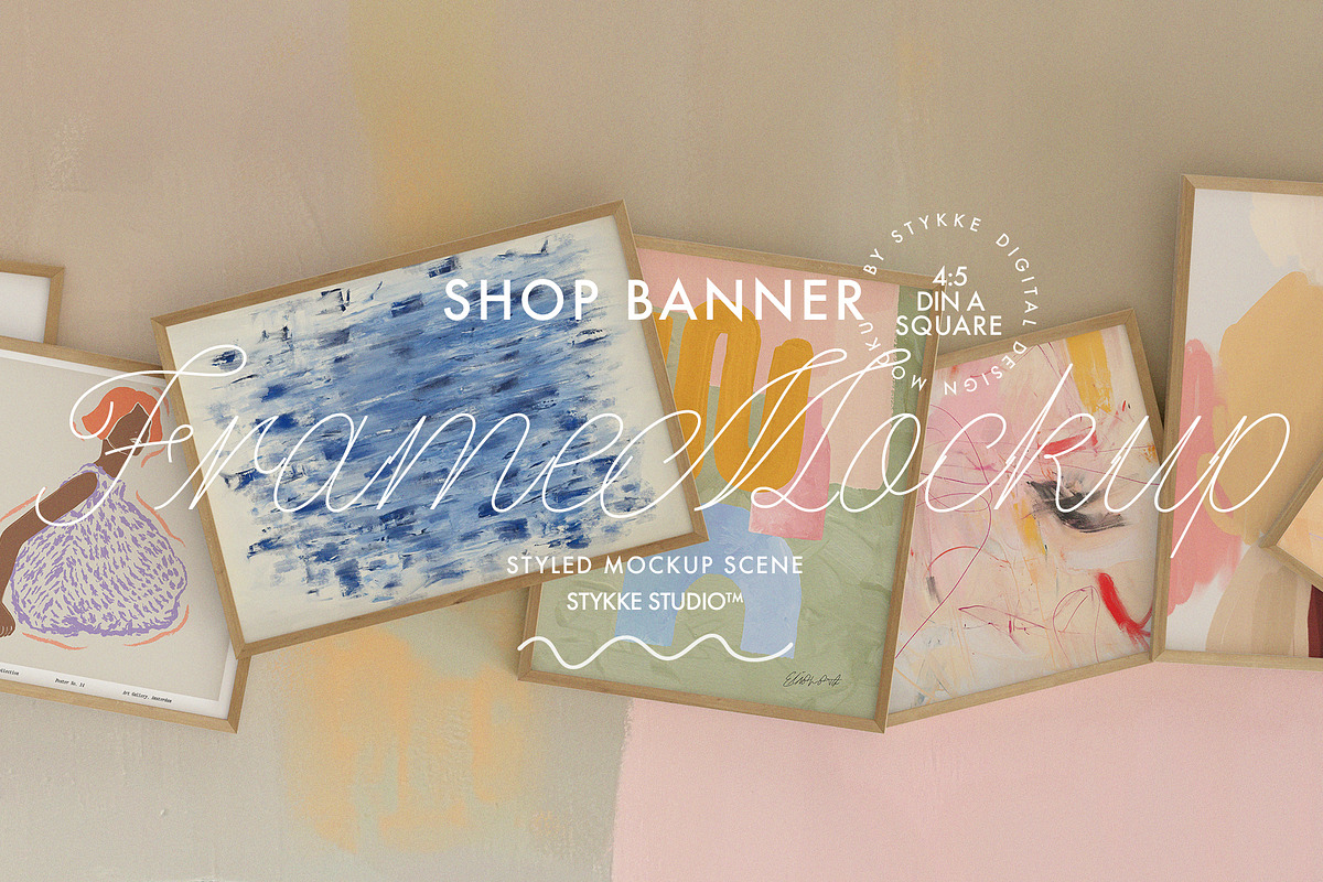 SHOP BANNER | Ratio mix frame mockup, a Household Mockup by Stykke Studio (Photo 1 of 9)