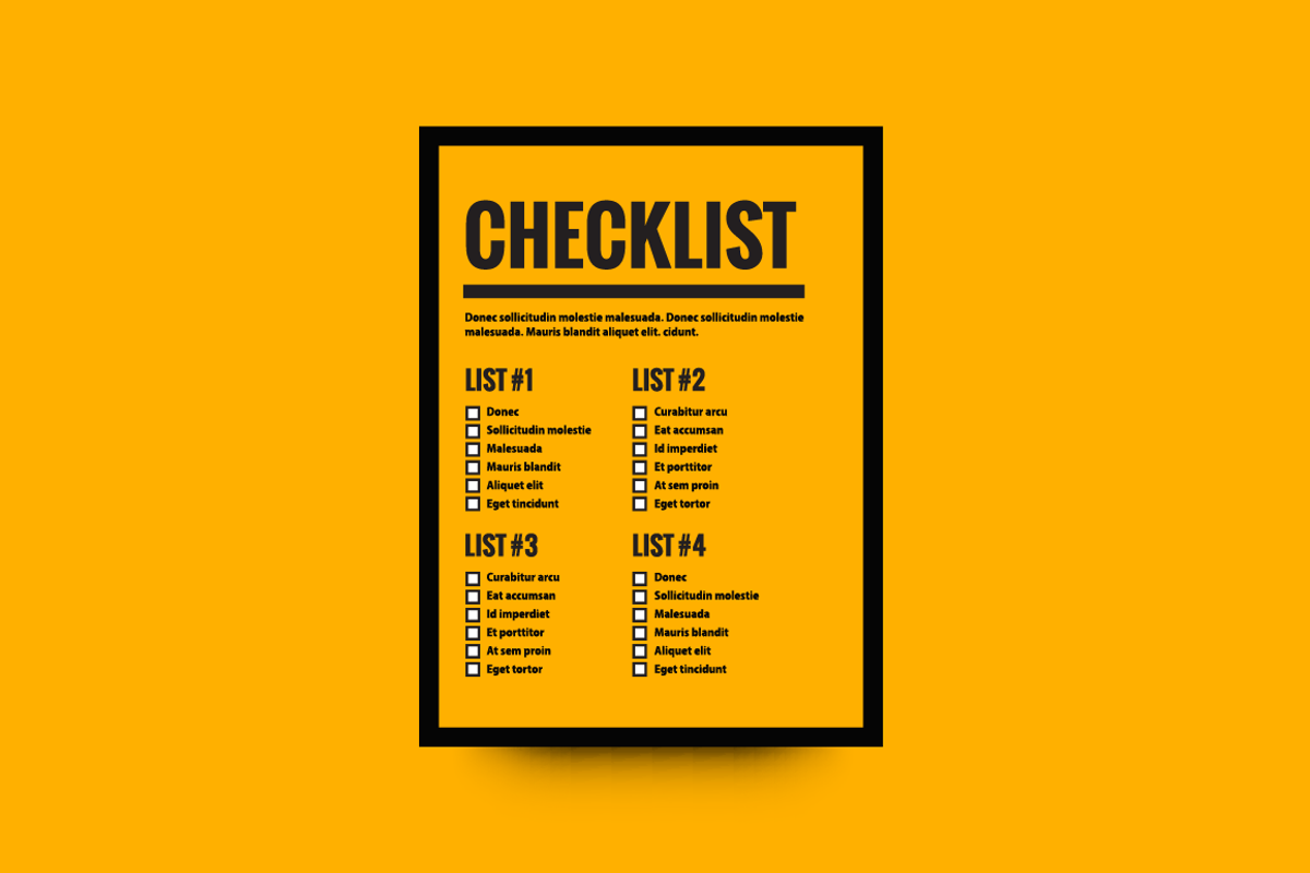 A Set of Five Checklists, a Graphic by Orange Graphics (Photo 4 of 6)