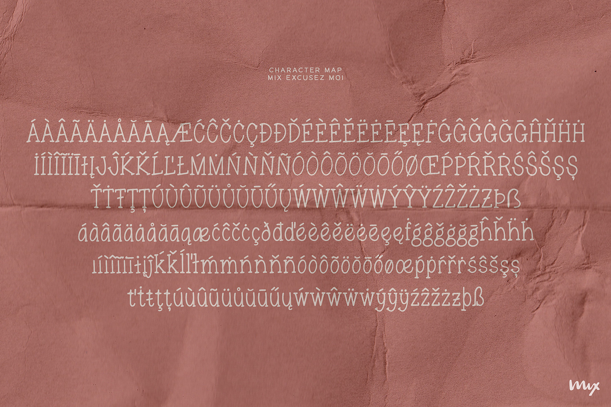 Excusez Moi - A Charming Font Duo, a Serif Font by Mix Fonts (Photo 3 of 5)