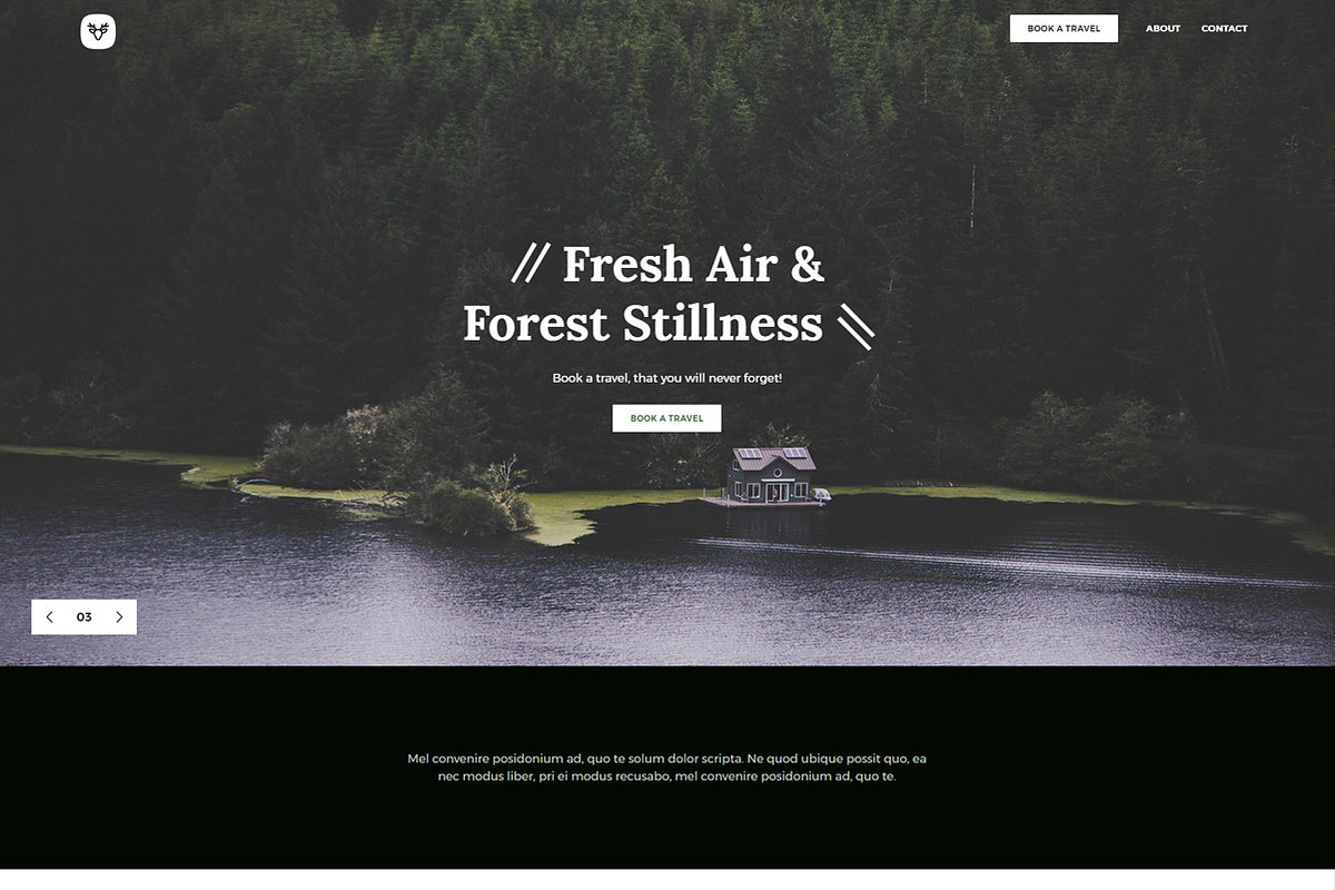 travel, a HTML Template by onepage