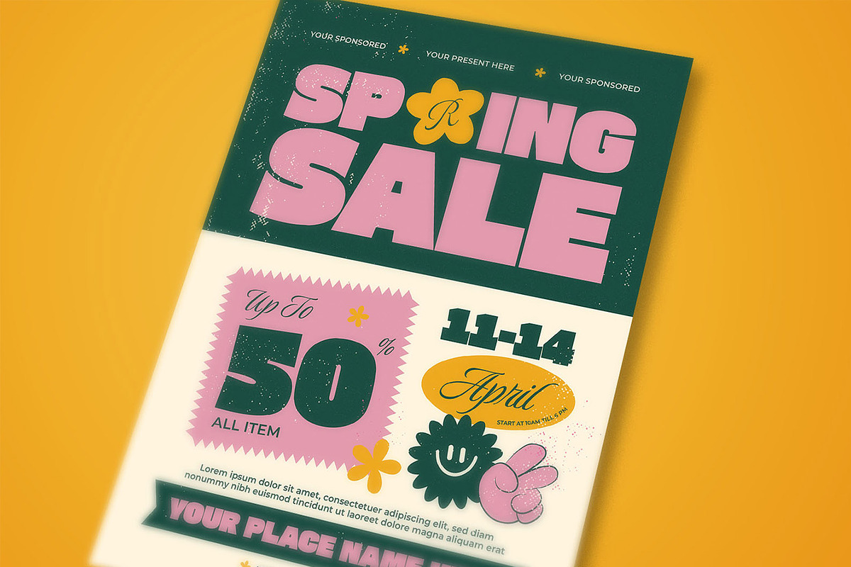Spring Sale Flyer, a Flyer Template by megarez (Photo 3 of 3)