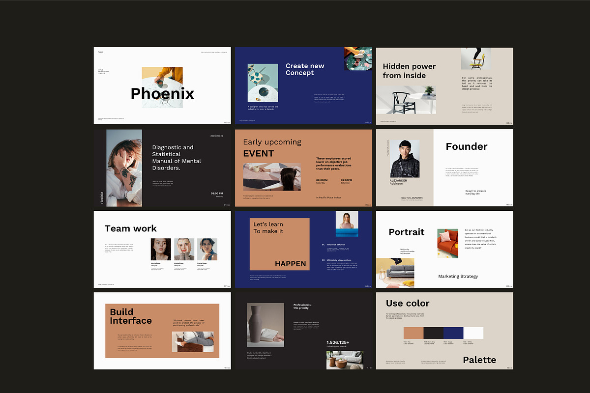 Phoenix Minimal Powerpoint, a Presentation Template by Dirtytemp Studio
