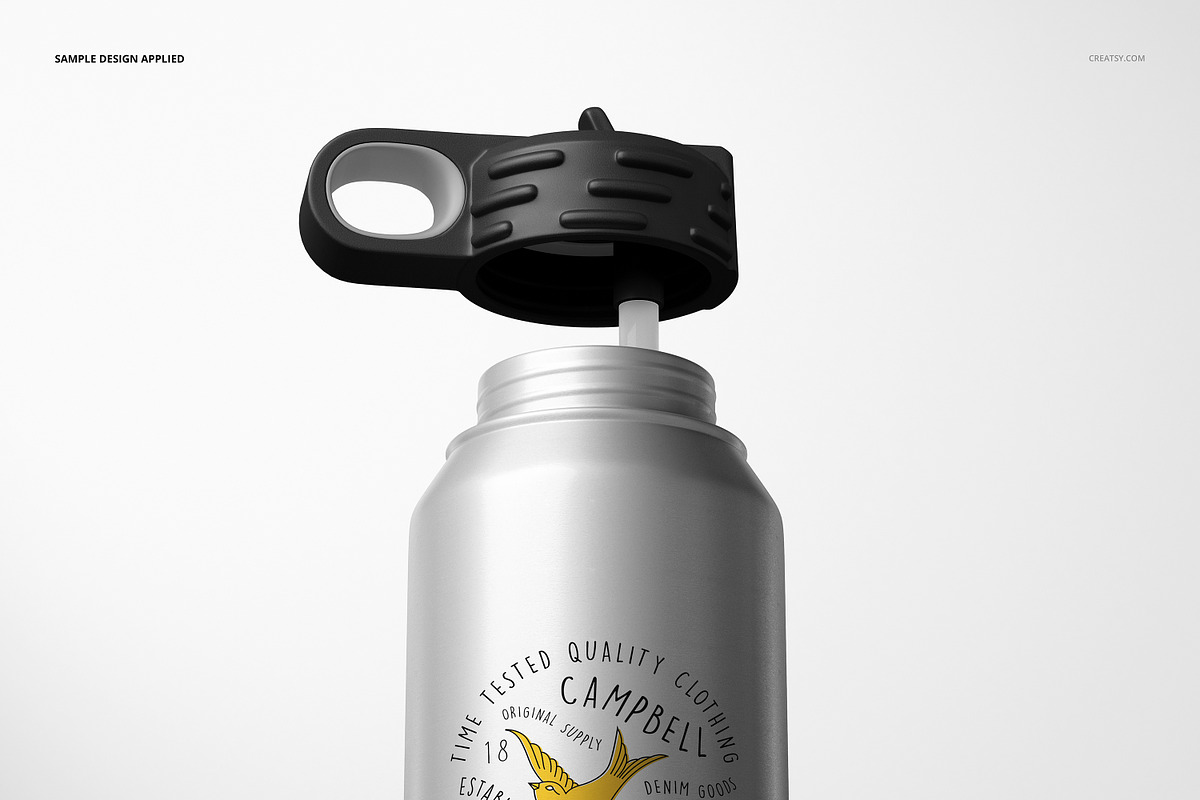 S. Steel 30 oz. Water Bottle Mockup, a Product Mockup by creatsy5 (Photo 7 of 12)