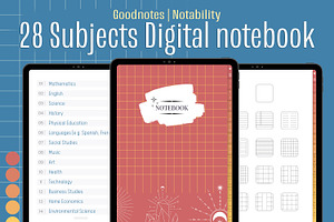 Digital Notebook for Goodnotes