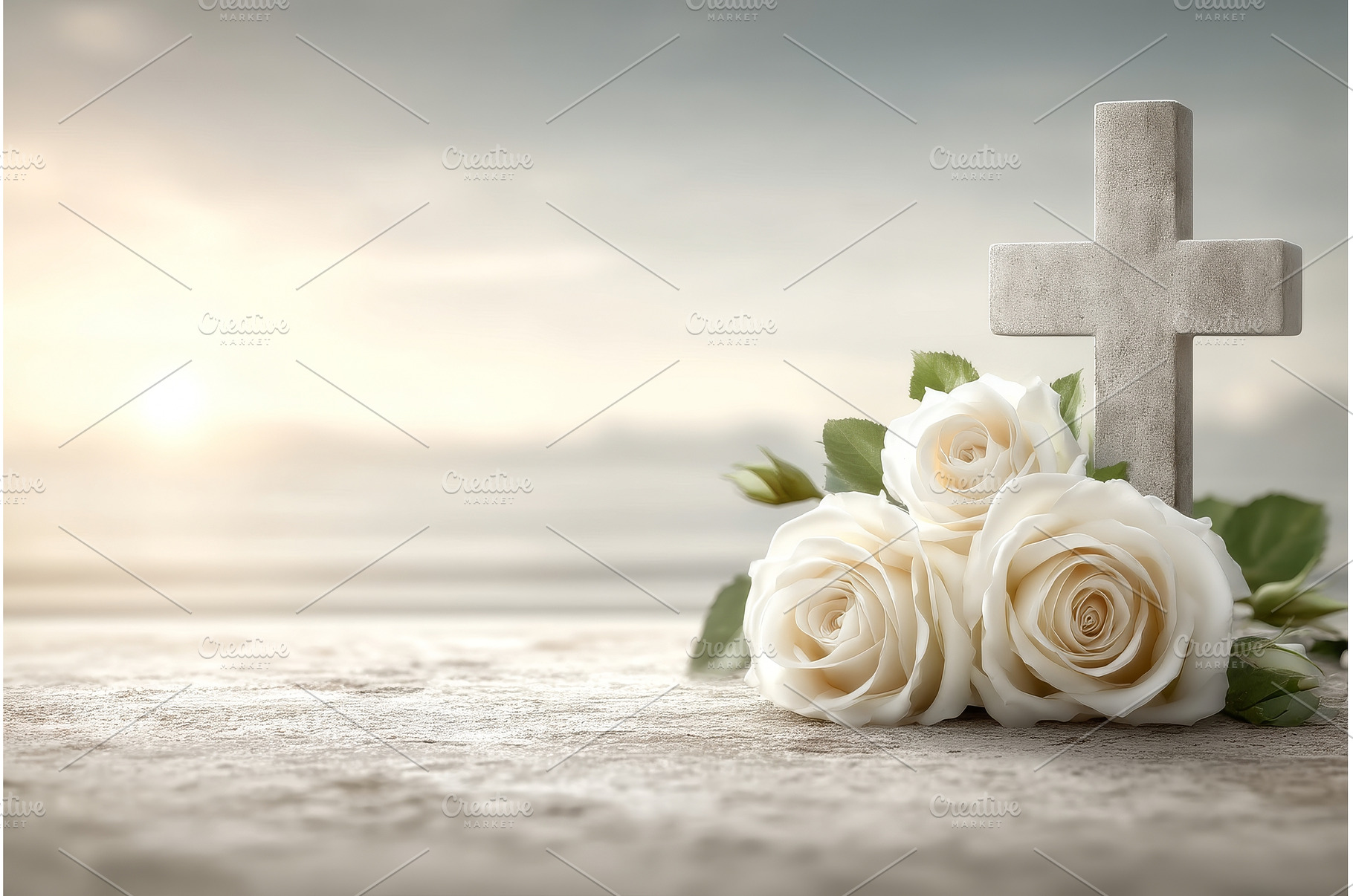 A gravestone in a cemetery is, a Nature Photo by ZinetroN