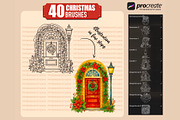 Christmas brushes for Procreate, a Brush Add-On by PDknyStudio (Thumbnail 5 of 5)