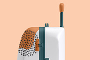 Travel Suitcase Trolley Bag Mockups, a Packaging Mockup by Illusiongraphic (Thumbnail 11 of 15)
