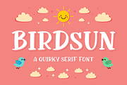 Birdsun a Quirky Serif Font, a Handwritten Font by Fatmawati (Thumbnail 1 of 12)