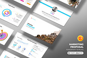 Marketing Proposal PowerPoint, a Presentation Template by White Graphic (Thumbnail 1 of 8)