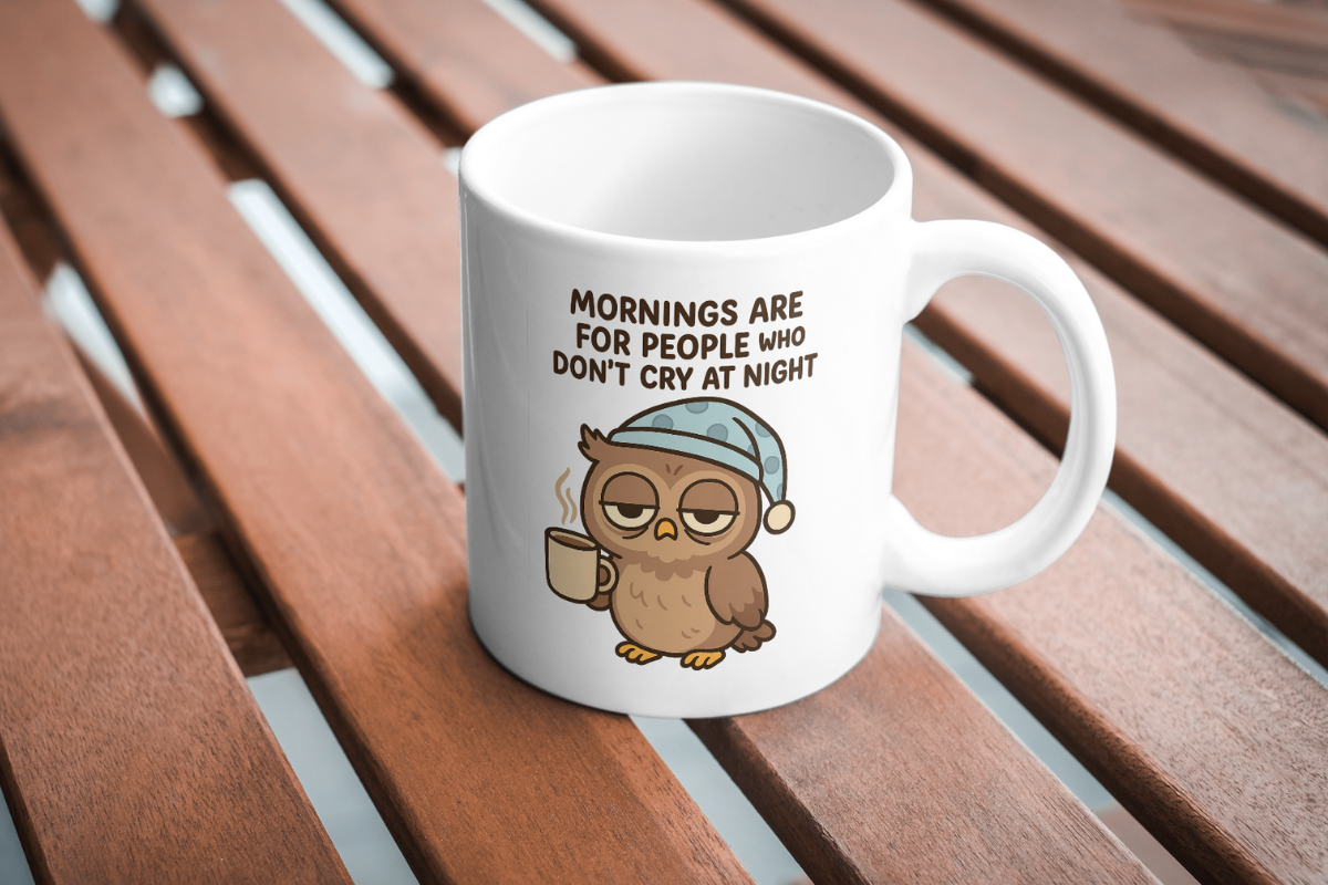 Funny Tired Owl Sublimation, an Animal Illustration by Smillyy Threads (Photo 4 of 6)