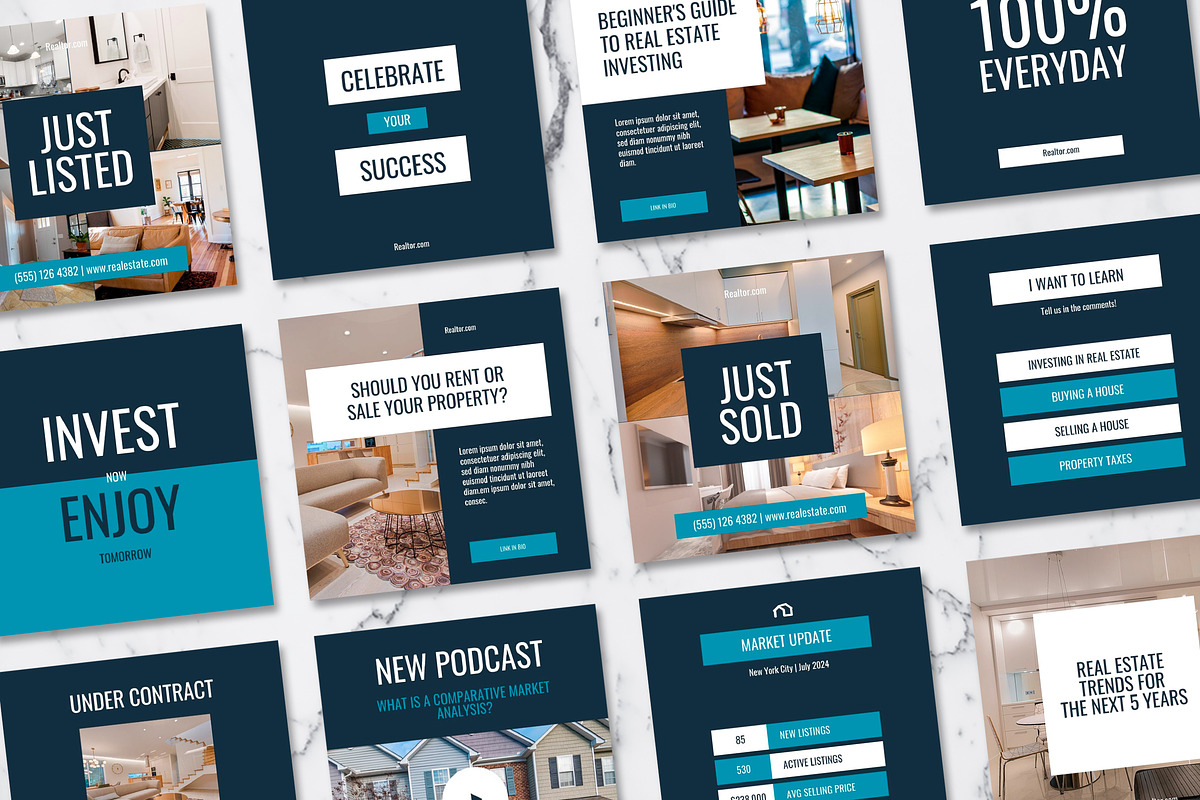 Real Estate Instagram Template Canva, a Social Media Template by Design District (Photo 39 of 39)