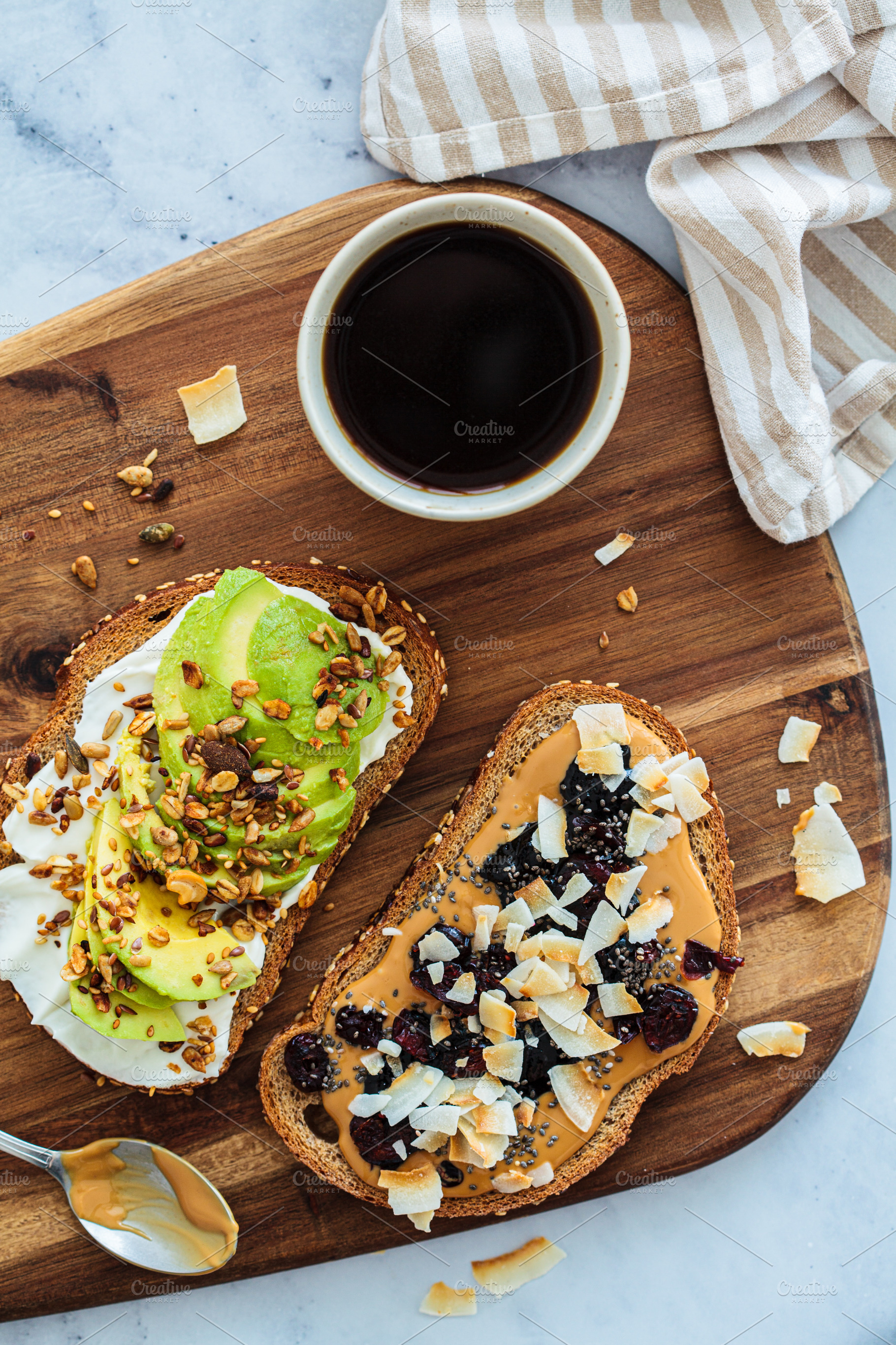 Vegan breakfast toasts., a Food & Drink Photo by vaaseenaa