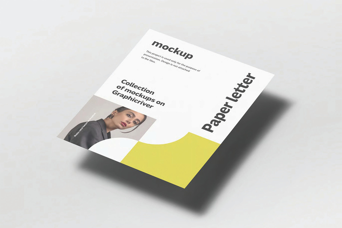 Paper Letter Mockup, an Advertising Mockup by DesignRushMarket (Photo 9 of 16)