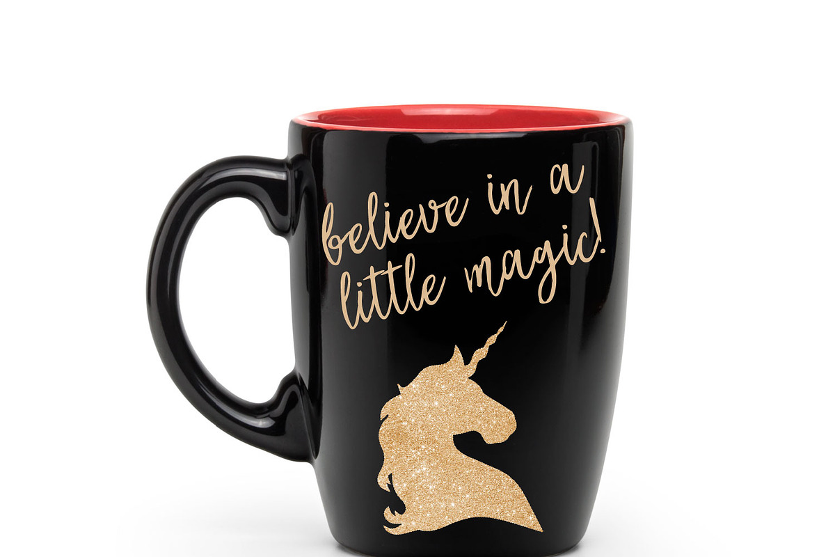 Gold glitter unicorn clip art, a Graphic by ConfettiBears (Photo 5 of 5)
