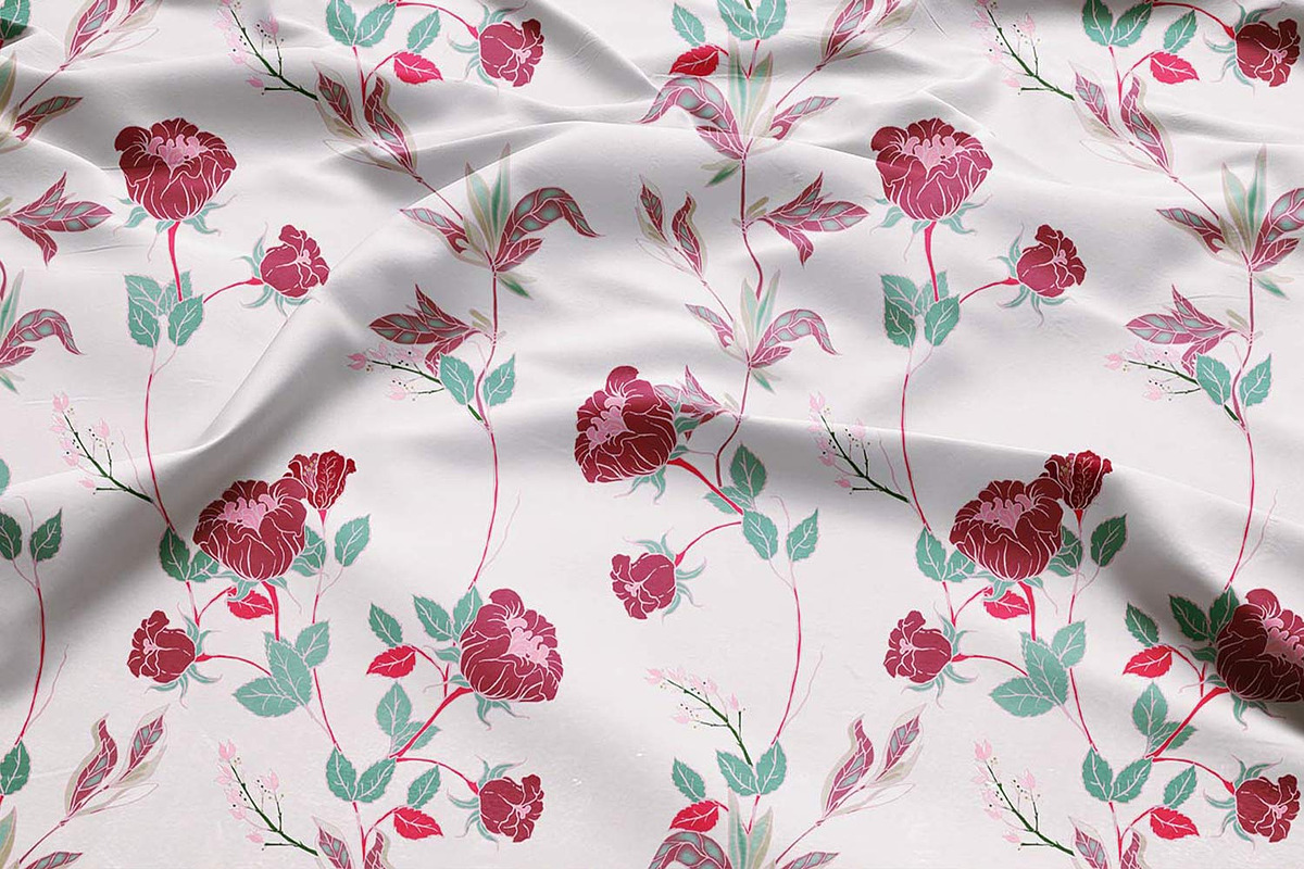 Wild roses seamless vector set, a Pattern Graphic by PatternsBlooming