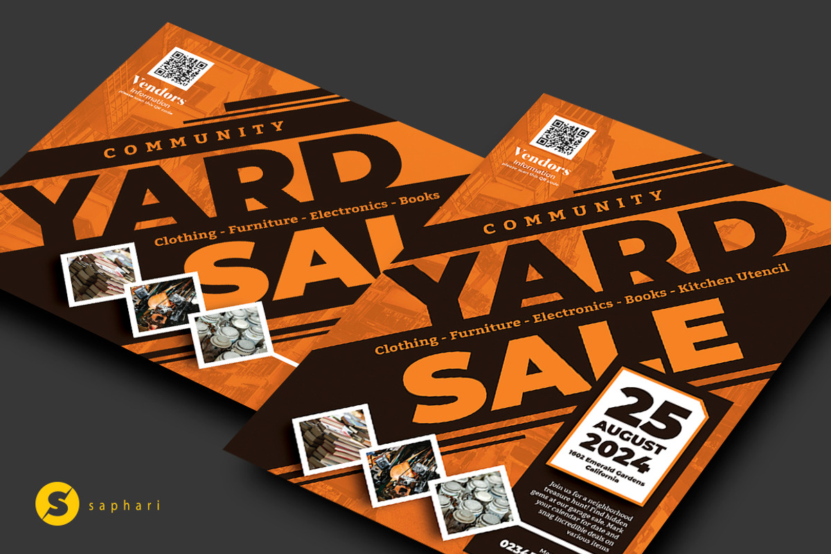 Yard Sale, a Flyer Template by Saphari (Photo 1 of 3)