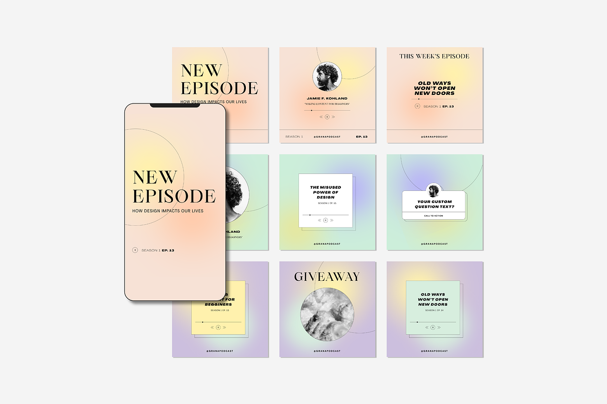 Podcast Instagram Creator Template, a Social Media Template by Cuoco (Photo 14 of 14)