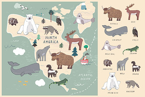 Animals World Map2