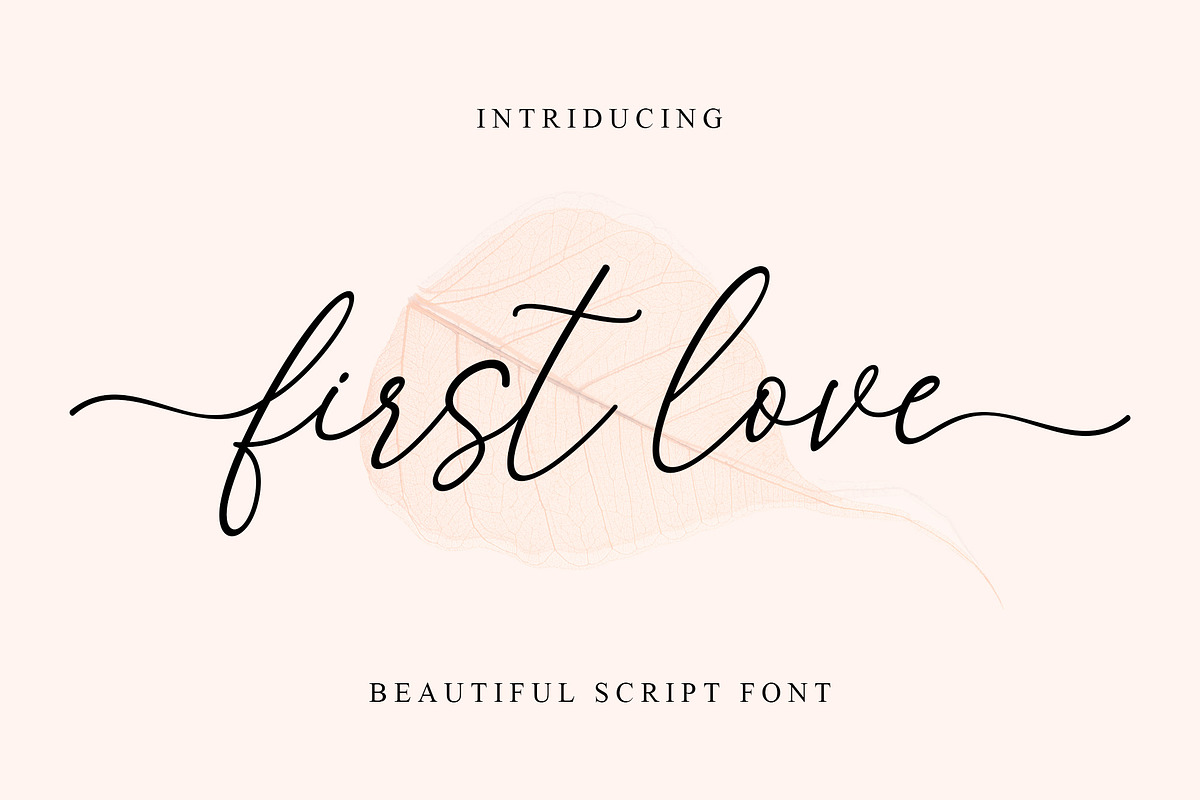 First Love-A Modern Script Font, a Script Font by MJB Letters (Photo 1 of 9)