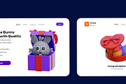 Cute Easter Day 3D Illustrations, an Environmental 3D Model by orenjidesign (Thumbnail 6 of 8)