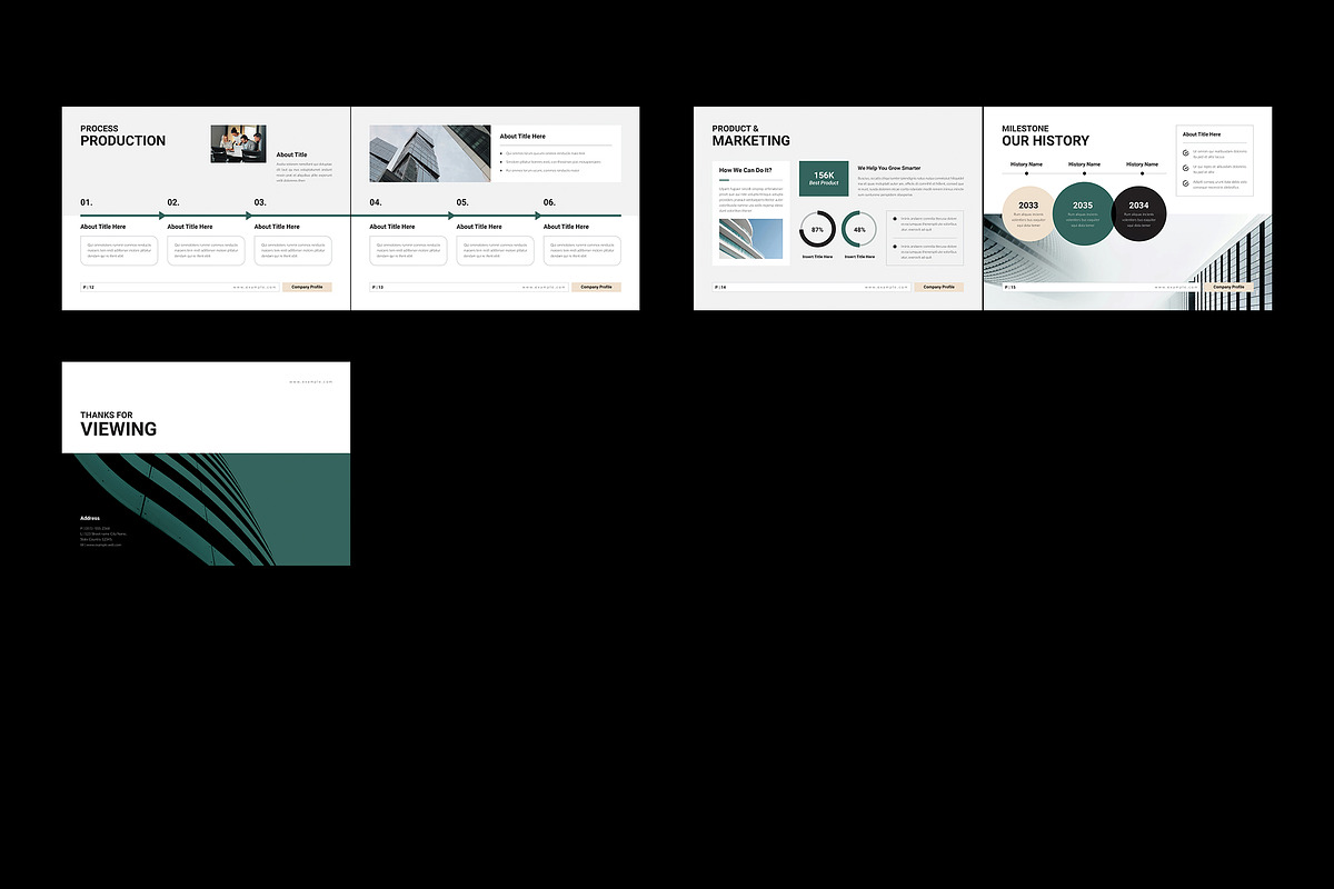 Company Profile Template Landscape, a Brochure Template by NorthPeak (Photo 10 of 10)