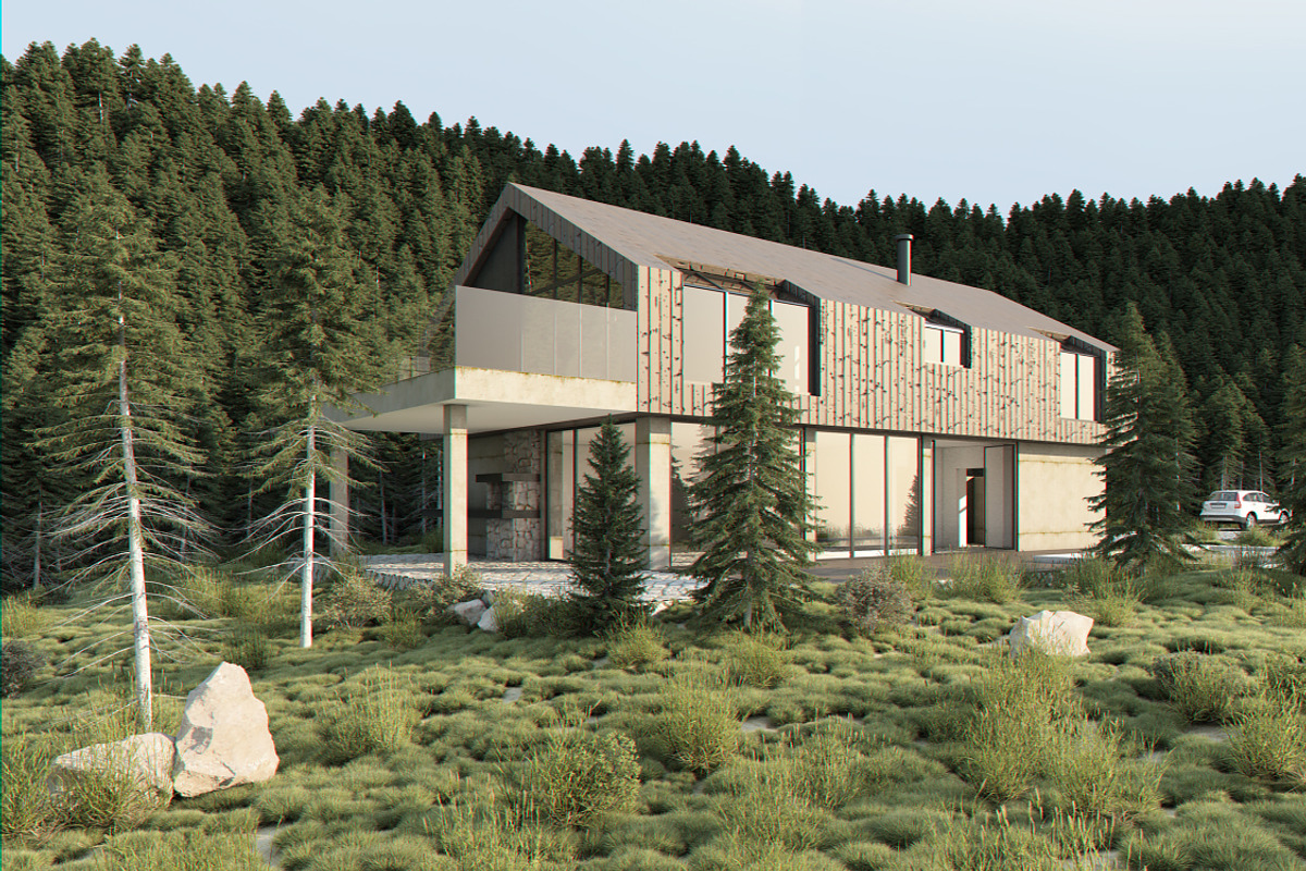 Vray Exterior Lighting Setup Scene, an Architecture 3D Model by VisualCG (Photo 2 of 3)