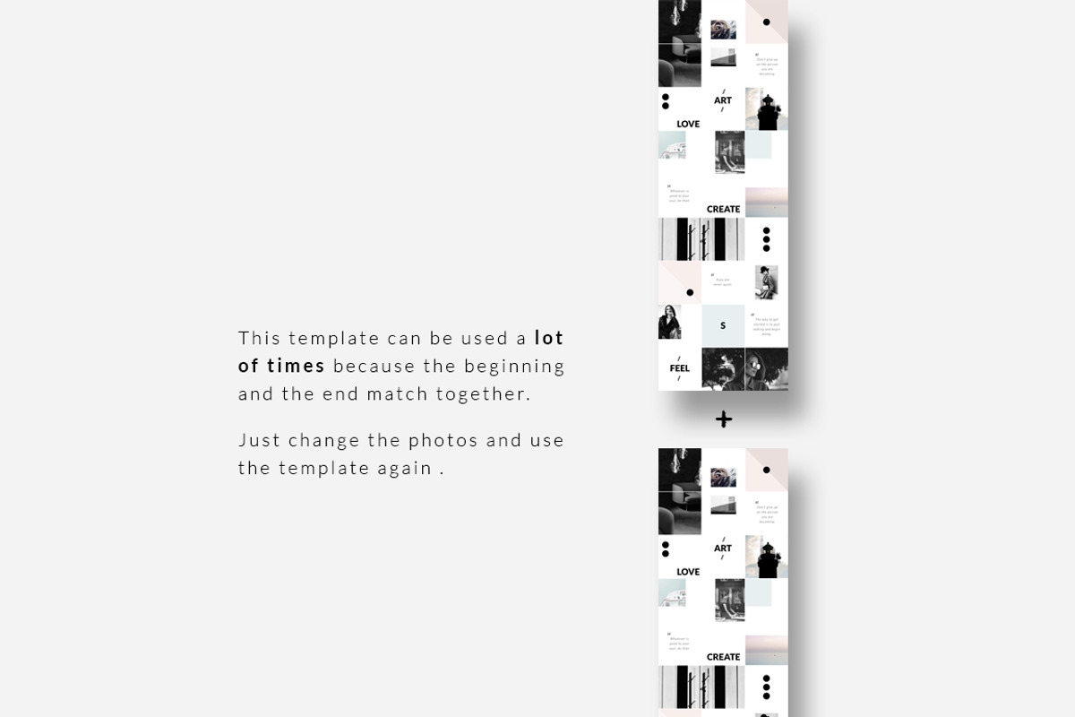 Instagram PUZZLE template - Minimal, a Social Media Template by CreativeFolks (Photo 6 of 6)