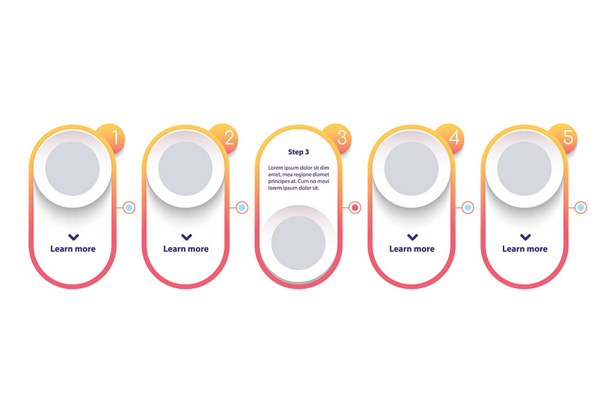 Sequential infographic template, a Templates & Theme by IMG Visuals