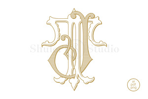 JT Monogram TJ Monogram