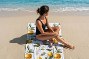 Beach Towel Mockup, a Household Mockup by 1001 mockups (Thumbnail 7 of 11)