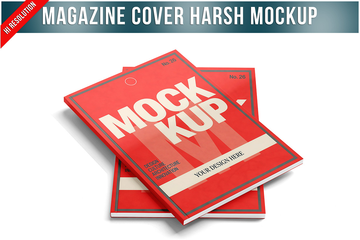Magazine Cover Harsh Shadow PSD, a Product Mockup by Bruno's Shop (Photo 1 of 3)