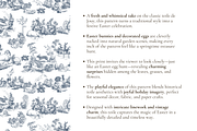 Easter Bunny Toile de Jouy Pattern, a Background Graphic by Hughes Studio (Thumbnail 3 of 7)