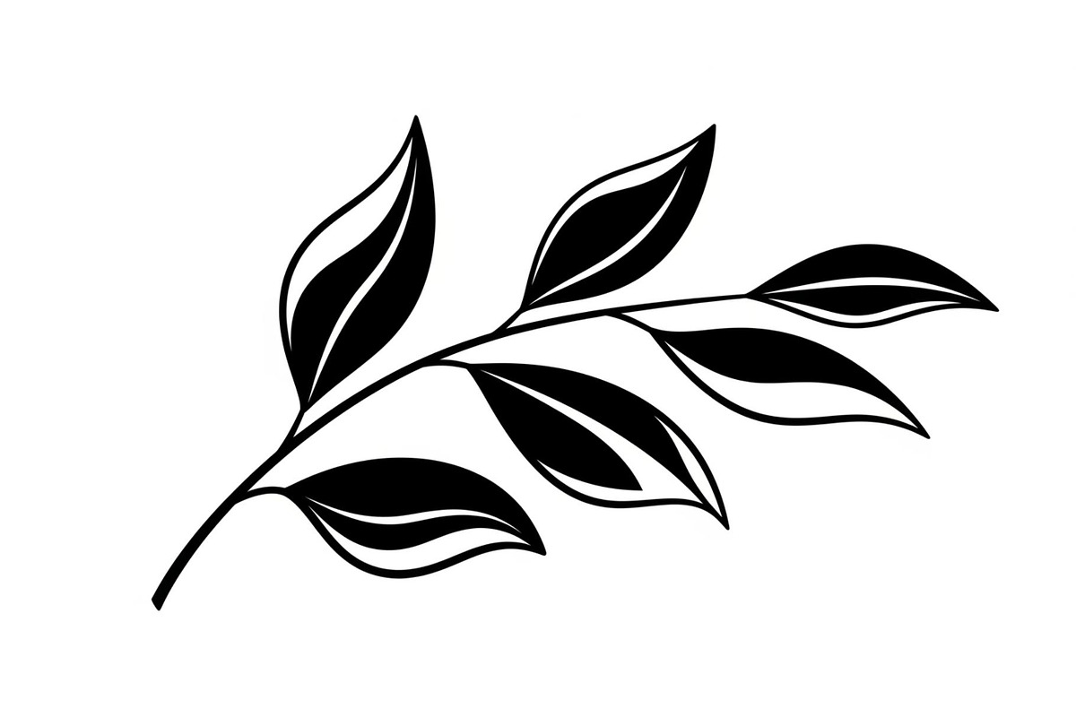 Botanical Leaf Silhouette Bundle, an Illustration by yasushie (Photo 3 of 51)
