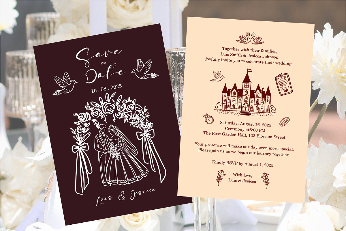 Wedding Vintage, an Illustration by HunEyy (Photo 6 of 9)