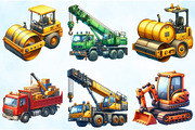 Construction Trucks Clipart Bundle, an Illustration by Craft Nest (Thumbnail 5 of 6)