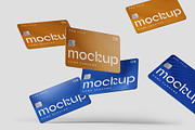 Flying Credit Cards Mockup Set, a Packaging Mockup by mockupatelier (Thumbnail 6 of 6)